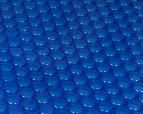 Epaisseur 400µ simples bulles coloris bleu